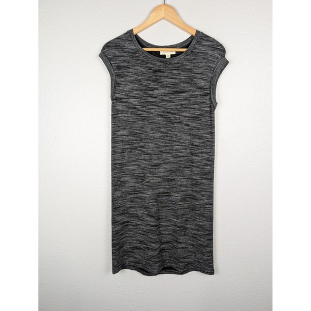 Cloth & Stone Dress Womens XS Gray Heather Sleeveless Knit Casual Made USA